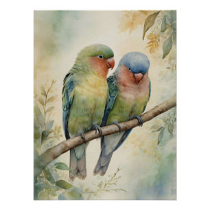 Pôster Árvore de aves aquáticas Eucalyptus