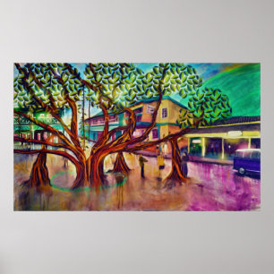 Poster Árvore de Banyan de Lahaina de vida