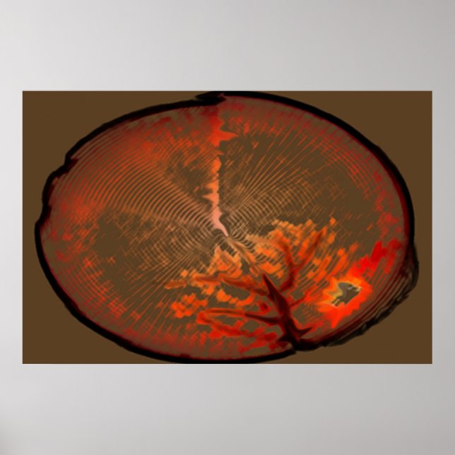 Pôster Árvore De Carvalho Ao Sol (Frente)