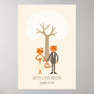 Poster Árvore (de creme) lunática da assinatura da