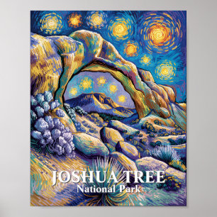 Poster Árvore de Joshua Personalizada Arco Rocha Estrela 