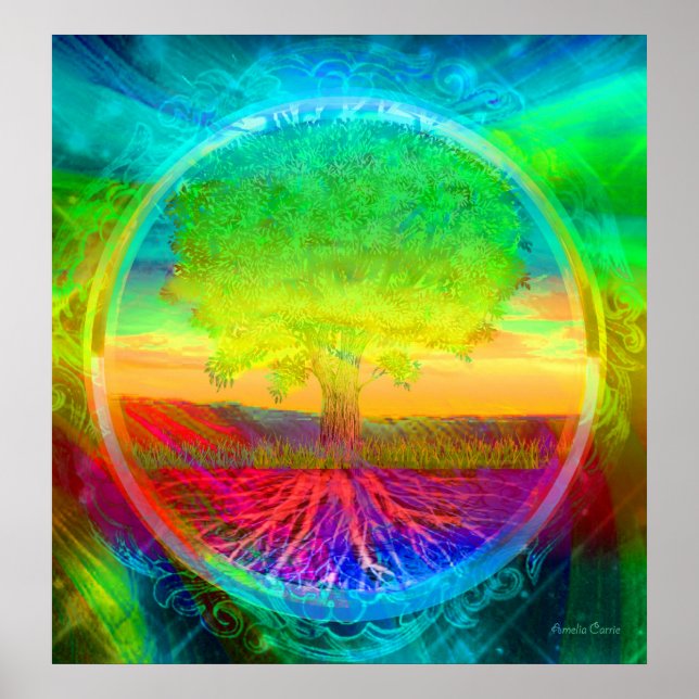 Poster Árvore de Milagres da Vida (Frente)