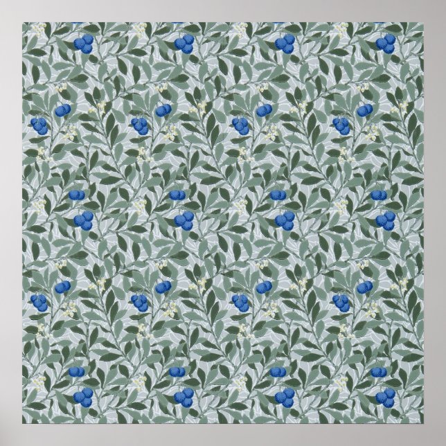 Poster Árvore de Mirtilo, William Morris (Frente)