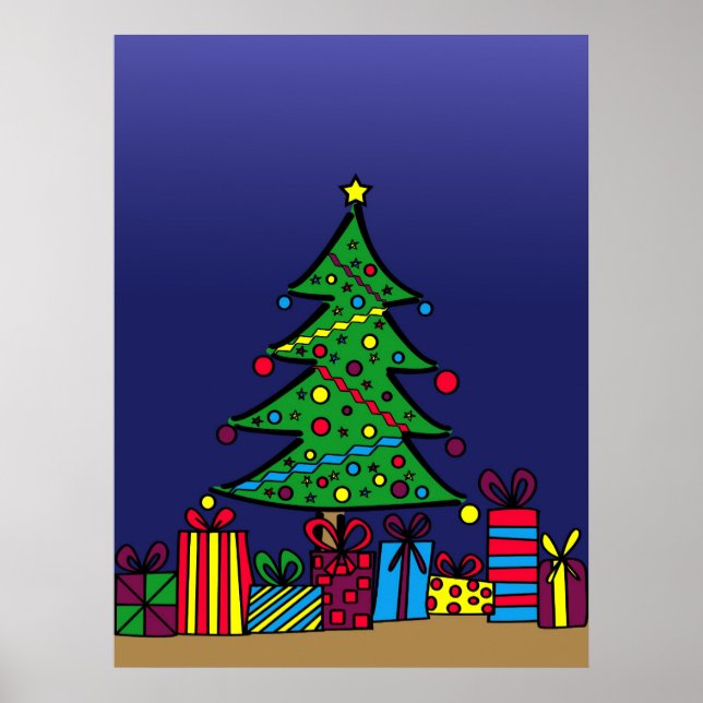 Poster árvore de Natal (Frente)