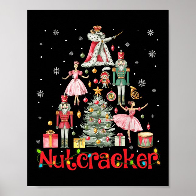 Poster Árvore de Natal 2024, Esquadrão Nutcracker Engraça (Frente)
