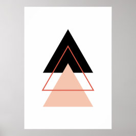 Poster árvore de Natal abstrato