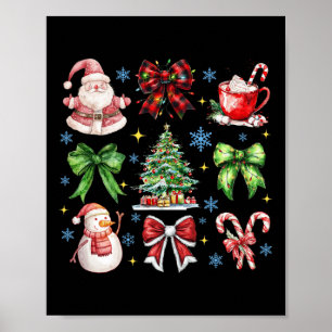Poster Árvore de Natal Arco Santa Claus Candy Paja