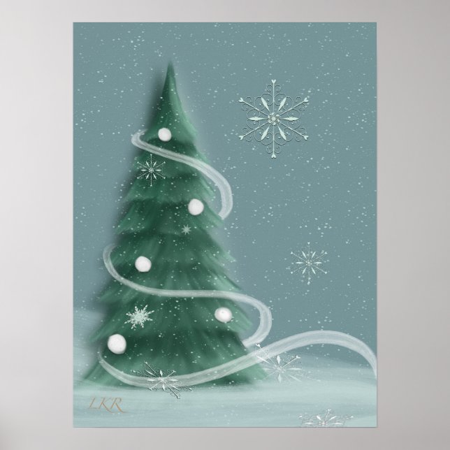 Poster Árvore de Natal Blue Spruce (Frente)