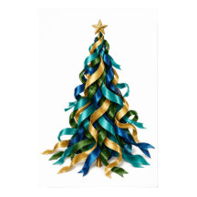 Árvore de Natal com Fitas