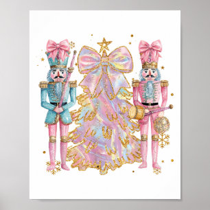 Poster Árvore de Natal Coquette Pink Esmagadores de Nozes