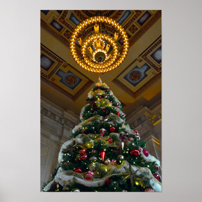Poster Árvore de Natal da Estação União (Frente)