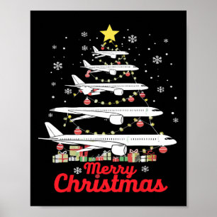 Poster Árvore de Natal de avião Feliz Natal Mais Likel