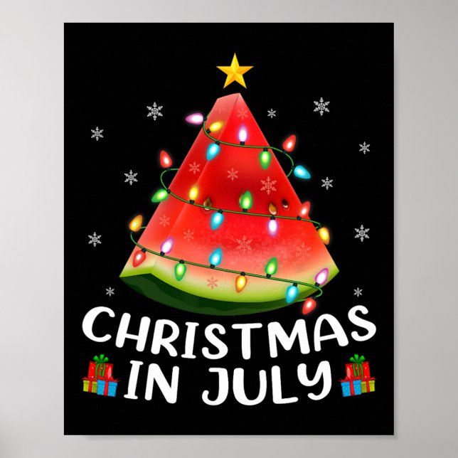 Poster Árvore de Natal de Melancia com Iluminação Diverti (Frente)