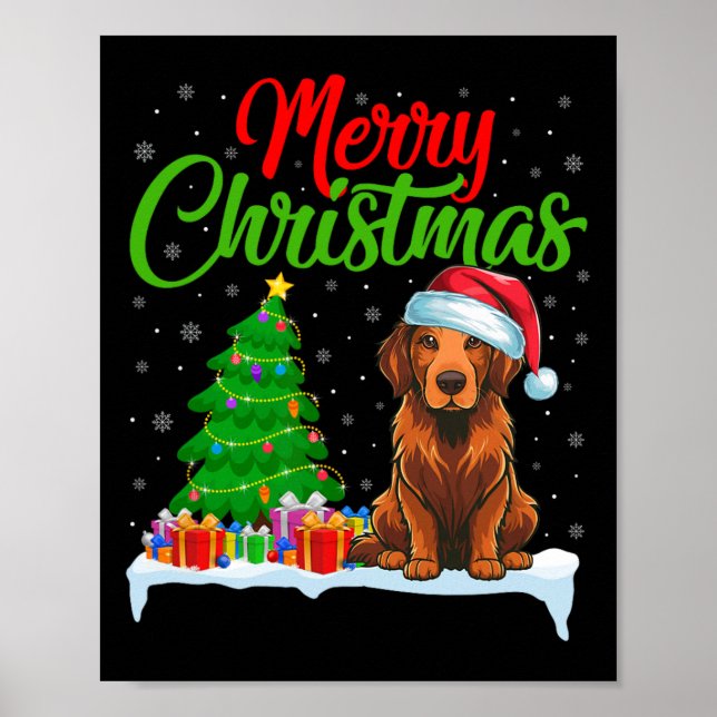 Poster Árvore de Natal de Retriever Baía de Chesapeake Is (Frente)