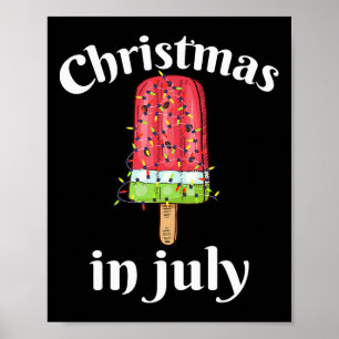 Poster Árvore De Natal De Sorvete De Natal Em Julho De Ve