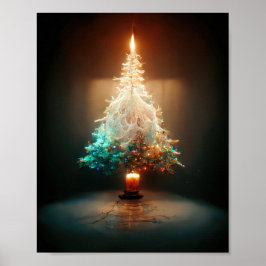 Poster Árvore de Natal de Velas