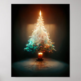 Poster Árvore de Natal de Velas