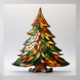 Poster Árvore de Natal de vidro retido