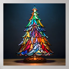 Poster Árvore de Natal de vidro retido