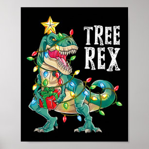 Poster Árvore de Natal do Dinossauro do Natal mais Maravi