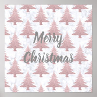 Árvore de Natal Elegante Dourada Glitter e Marble