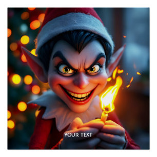 Pôster Árvore de Natal Fantasy Cute Match
