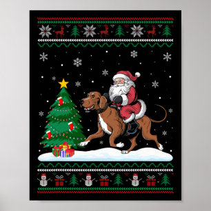 Poster Árvore de Natal Feia Luzes de Natal Papais noeis d