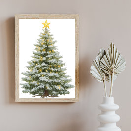 Poster Árvore de Natal Festiva – Arte para Parede