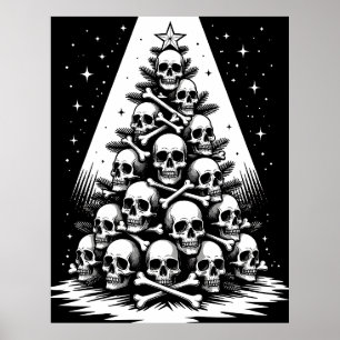 Poster Árvore de Natal Gótica V
