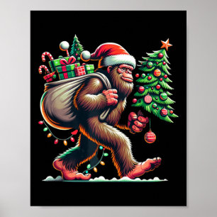 Poster Árvore de Natal Grande Luzes Xmas Meninos Sasqua