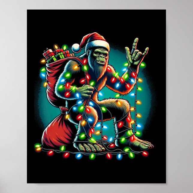 Poster Árvore de Natal Grande Luzes Xmas Meninos Sasqua (Frente)