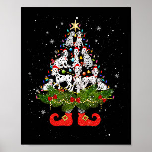 Poster Árvore de Natal Ilumina Cachorro de Papai Noel Bon