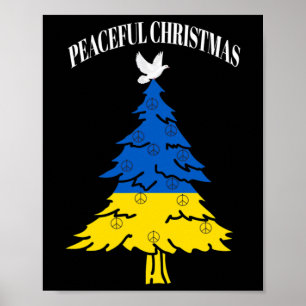 Poster Árvore de Natal Pacífica Paz Ucrânia