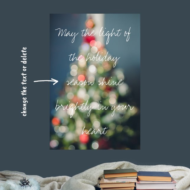 Poster Árvore de Natal pastel de estilo vegetativo (Criador carregado)