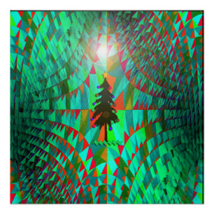 Pôster Árvore de Natal perdida no espaço...