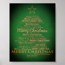 Árvore de natal verde e dourada