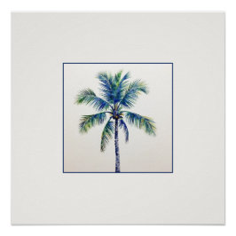 PÔSTER ÁRVORE DE PALMAS DE ÁGUA