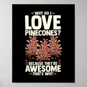 Poster Árvore de Pinheiro Engraçada Floresta Montanhosa