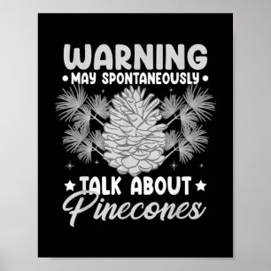 Poster Árvore de Pinheiro Engraçada Montanha Floresta