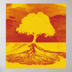 Poster Árvore do abrandamento da vida