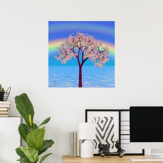 Poster Árvore do Flor (Escritório em casa)