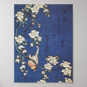 Poster Árvore do Goldfinch e de cereja, c.1834 por