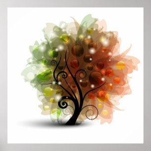 Pôster Árvore do outono