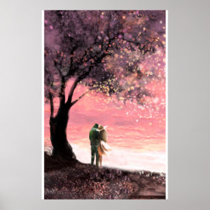 Poster árvore e natureza - amor
