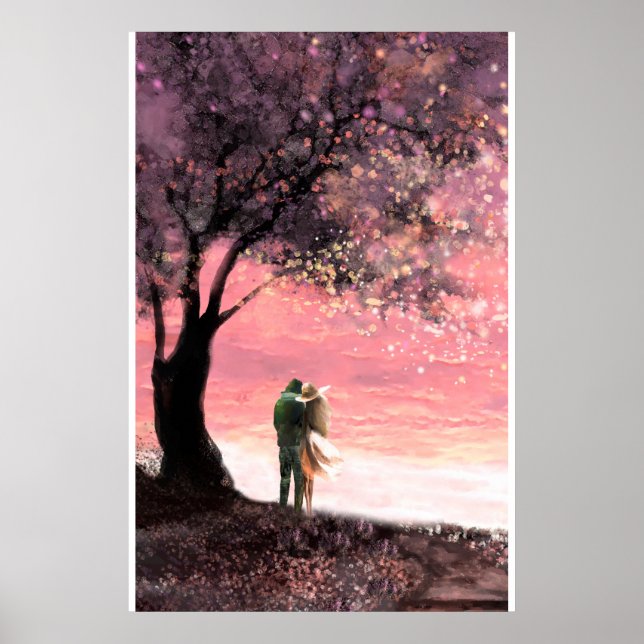 Poster árvore e natureza - amor (Frente)