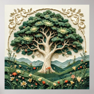 Poster Árvore Estilizada nº 1