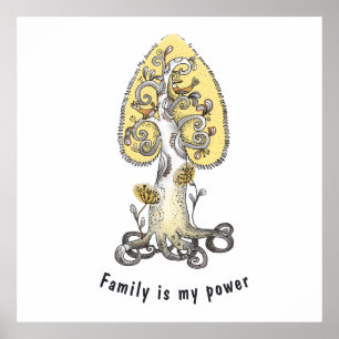 Poster Árvore familiar