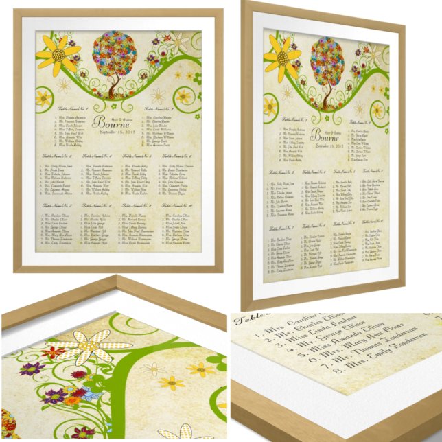 Pôster Árvore Floral de Fairytales de Floresta Encantada (Criador carregado)