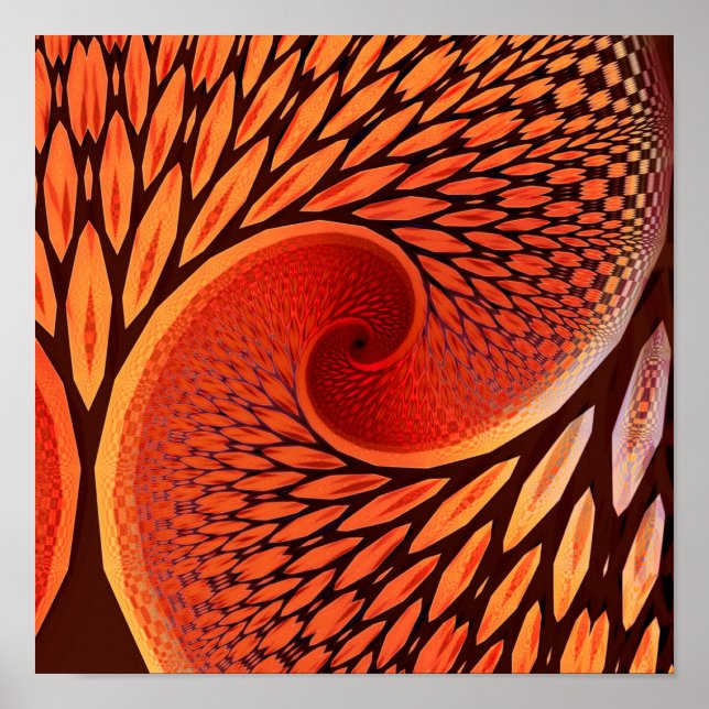 Poster Árvore Fractal (Frente)