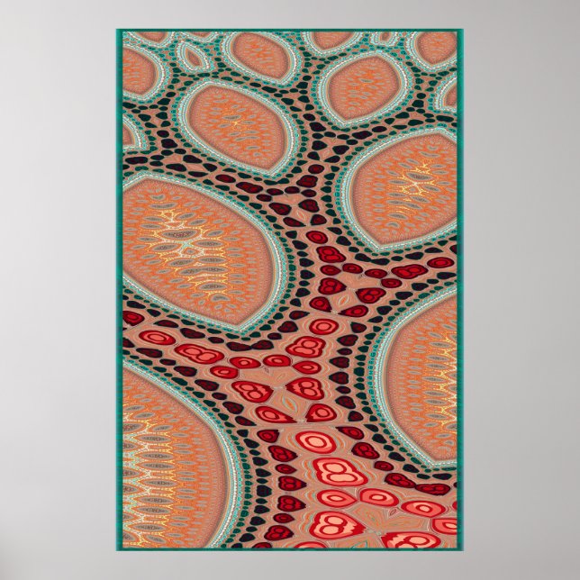 Poster Árvore Fractal (Frente)